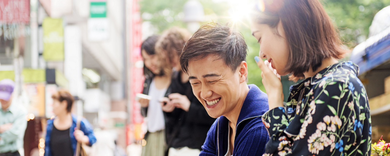 People laughing